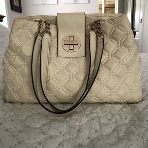 Kate Spade white leather patchwork purse